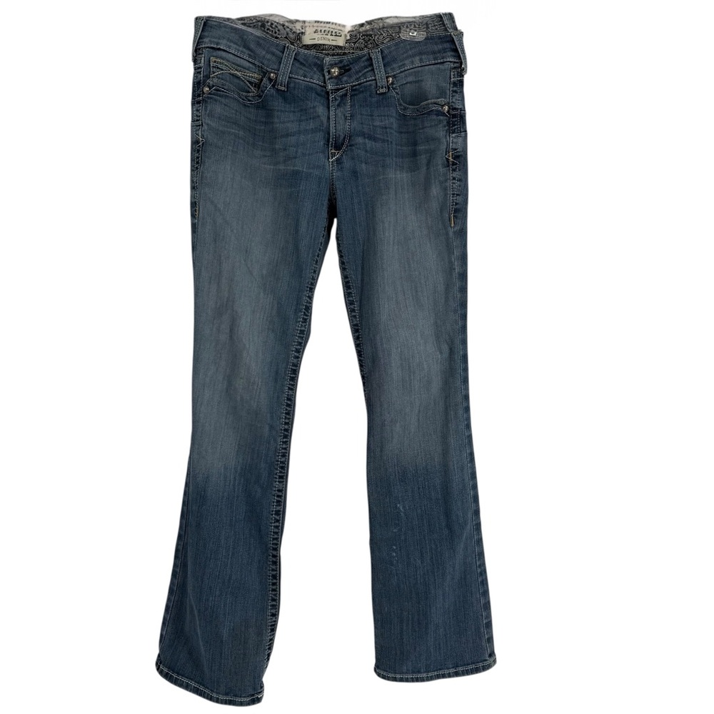 Women’s Dark Blue Flared Jeans - Unbranded